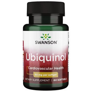 Swanson Ubiquinol 60 ks, gelové tablety, 50 mg