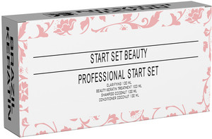 Brazil Keratin Start Set Clarifying Shampoo 100 ml + Keratin Treatment Beauty 100 ml + Shampoo Coco 100 ml + Conditioner 100 ml kosmetická sada