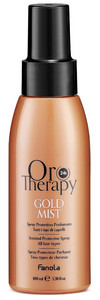 Fanola Oro Therapy Gold Mist stylingový ochranný sprej na vlasy s 24 karátovým zlatem 100 ml