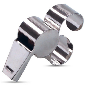 Select Referees whistle w/metal finger grip metal