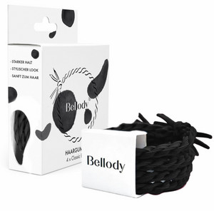 Bellody Original Hair Ties 4 ks, Classic Black