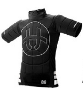 Unihoc Goalie T-shirt OPTIMA shortsleeve XL / XXL, černá / bílá