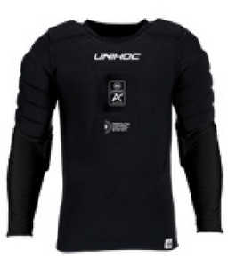 Unihoc Goalie T-shirt ALPHA REBOUND CTRL longsleeve XL / XXL, černá