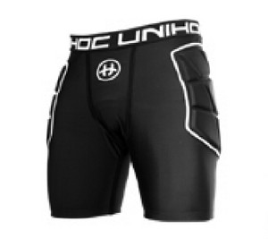 Unihoc Goalie shorts FLOW XL / XXL, černá / bílá