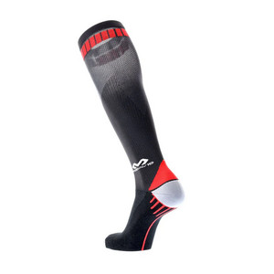 McDavid pánské kompresní ponožky Elite Active Compression Socks Black/Scarlet