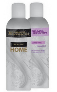 Obrázok BK Brazil Keratin Beauty For Home vlasová kúra pro narovnání vlasů 150 ml + Clarifying čistící šampón 150 ml dárková sada