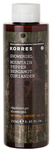 Obrázok Korres Mountain Pepper/ Bergamot/ Coriander Showergel 250ml