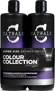 Tigi Catwalk Fashionista Violet šampon 750 ml+ 750 ml Catwalk Fashionista Violet kondicionér dárková sada