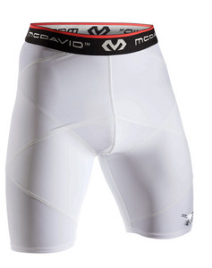 McDavid 8200 Cross Compression Shorts With Hip Spica XXL, bílá