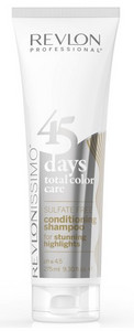 Revlon 45 Days Total Color Care Shampoo & Conditioner 2in12 v 1 šampon a kondicionér proti žloutnutí 275 ml