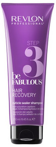 Obrázok REVLON Be Fabulous Hair Recovery Step 3 Cuticle Sealer Shampoo 250 ml (8432225077536)