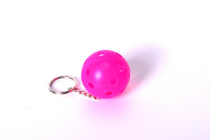 FLOORBEE Floorball Keychain 1 ks, růžová