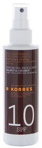 Obrázok Korres Suntan Oil olej na opaľovanie kokos & vlašský orech SPF 10, 150 ml