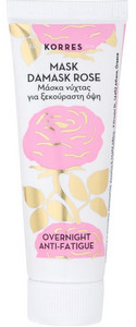 Obrázok Korres Beauty Shots – DAMASK ROSE OVERNIGHT ANTI-FATIGUE MASK – nočná osviežujúca pleťová maska s damašskou ružou, 18 ml