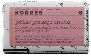 Obrázok Korres Soap Pomegranate tuhé mydlo na mastnú pleť s granátovým jablkom, 125g 