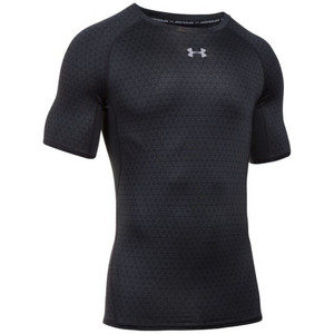 Obrázok Under Armour HG ARMOUR PRINTED SHORTSLEEVE XXL čierna