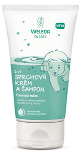 Obrázok Weleda Kids Magic Mint sprchový krém a šampón pre deti 2 v 1  150 ml