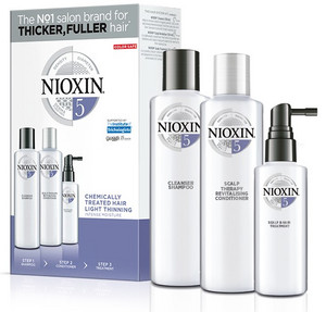 Nioxin System 5 šampon 150 ml + kondicionér 150 ml + vlasová péče 50 ml pro ženy dárková sada