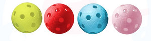 Unihoc Basic Ball DYNAMIC 100pcs 4 colors neonově žlutá / červená / modrá / neonově zelená