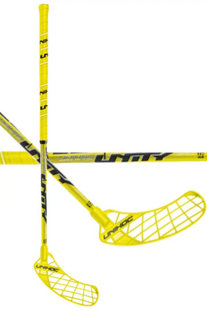 Unihoc UNITY Curve 1,5 35 neon yellow Florbalová hokejka