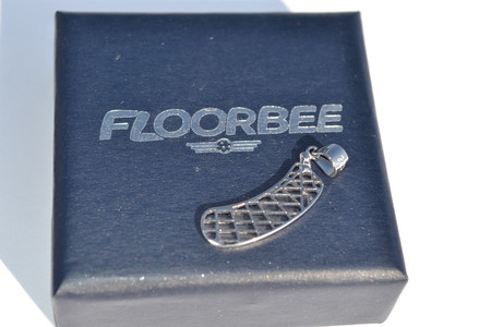 FLOORBEE Jet blade pure silver Floorball Anhänger
