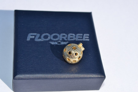 FLOORBEE Torpedo Gold Floorball pendant