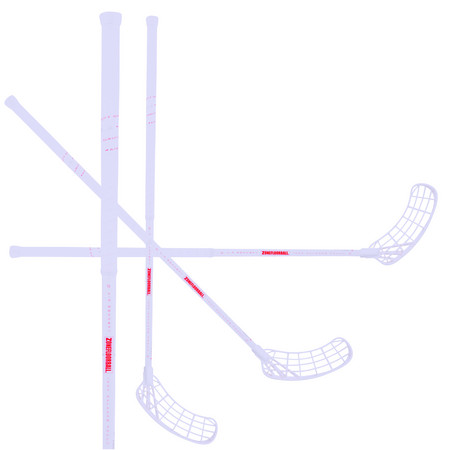 Zone floorball MAKER AIR SL Curve 1.0° 27 white/red Florbalová hokejka