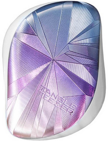 Tangle Teezer Compact Styler Smashed Holo Blue compact hair brush