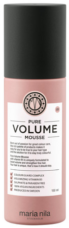 Maria Nila Pure Volume Mousse voluminous foam for a rich hairstyle