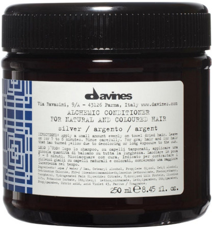 Davines Alchemic Conditioner Silver Conditioner für platinblondes, aufgehelltes oder graues Haar