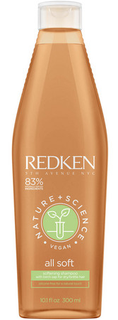 Redken Nature + Science All Soft Shampoo šampón pre suché a krehké vlasy