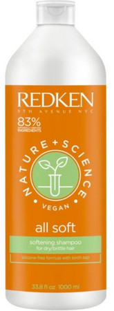 Redken Nature + Science All Soft Shampoo šampón pre suché a krehké vlasy
