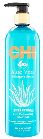 CHI Aloe Vera With Agave Nectar Curl Enhancing Shampoo jemný čistiaci šampón