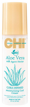 CHI Aloe Vera With Agave Nectar Moisturizing Curl Cream lehký krém pro přirozené kadeře