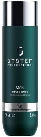 System Professional Man Triple Shampoo Shampoo 3in1