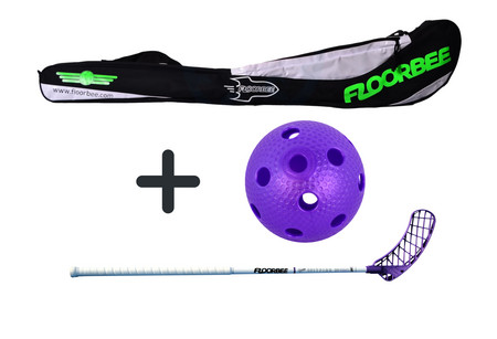 FLOORBEE SpitFire PRO 29 + Stickbag + ball Set Unihockeyschläger mit Tasche und Ball