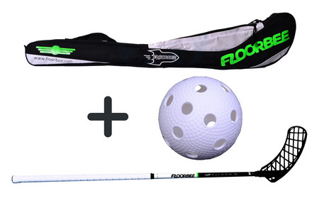 FLOORBEE Falcon 26 Set Unihockeyschläger mit Tasche und Ball