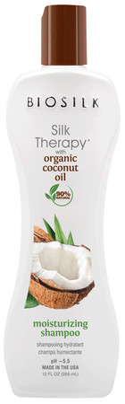 BioSilk Organic Coconut Oil Moisturizing Shampoo Feuchtigkeitsspendendes Shampoo mit Kokosöl