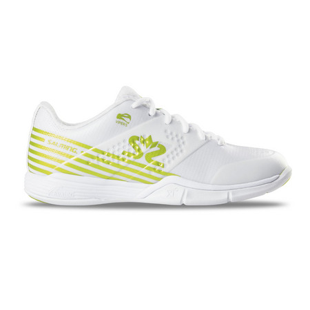 Salming Viper 5 Shoe Women White/Fluo Green Halová obuv