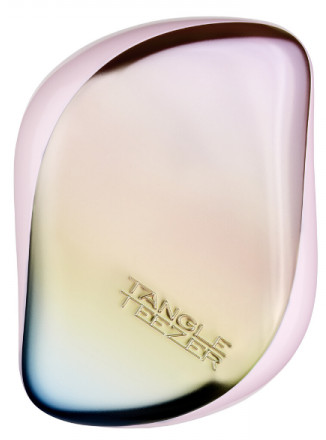 Tangle Teezer Compact Styler Pearlescent Matte Chrome compact hair brush