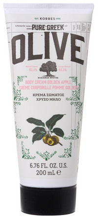 Korres Pure Greek Olive Golden Apple body cream with the scent of golden apple