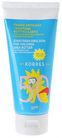 Korres Kids Sunscreen Emulsion Shea Butter SPF50 opaľovací krém pre deti