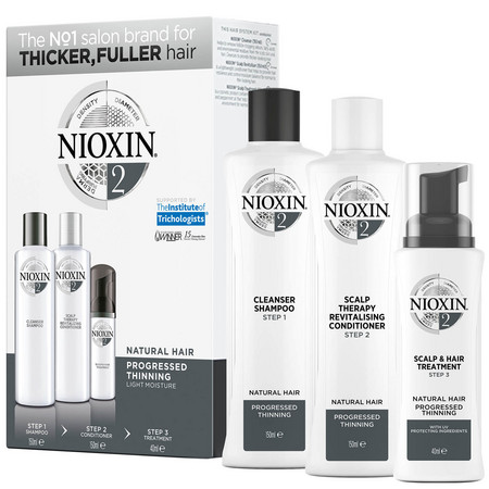Nioxin Trial Kit System 2 Set für naturbelassenes, sichtbar dünner werdendes Haar