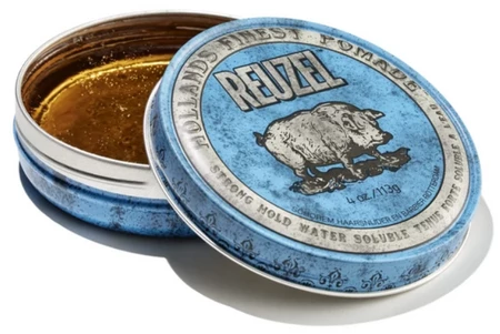 Reuzel Blue Pomade Water Soluble Strong Hold pomáda se silnou fixací a leskem