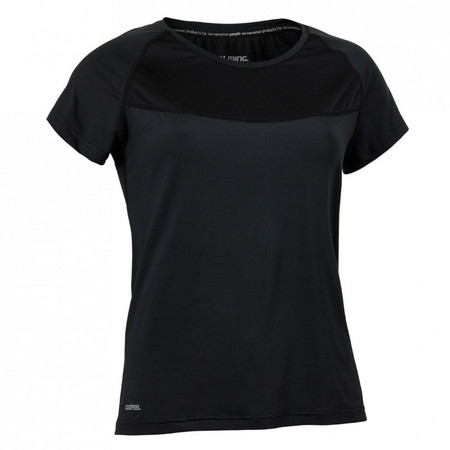 Salming Laser Tee Women Black Melange Women's T-Shirt