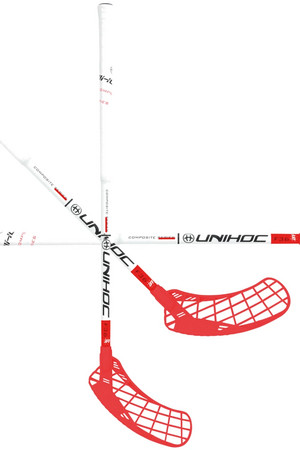 Unihoc EPIC YOUNGSTER Composite 36 white/red Floorball stick