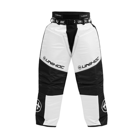 Unihoc KEEPER black/white Brankárske nohavice