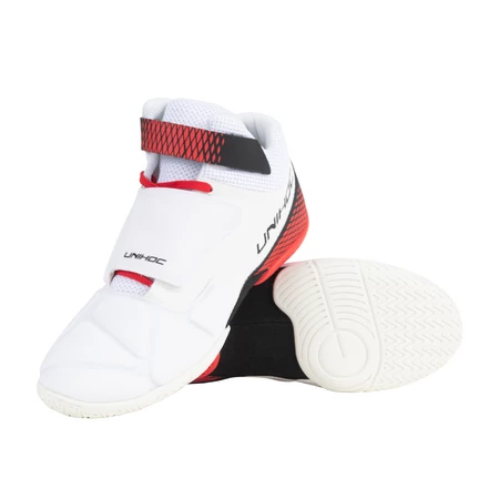 Unihoc Shoe U4 Goalie white/red Goalie Hallenschuhe