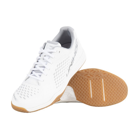 Unihoc Shoe U5 PRO LowCut Men white/silver Halová obuv