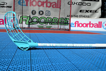 Zone floorball ZUPER Composite Light 29 white/turquoise Florbalová hůl